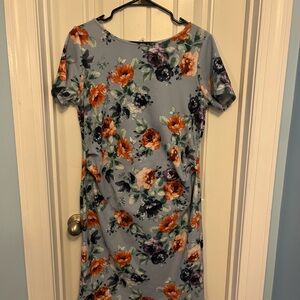 Floral Blue Dress